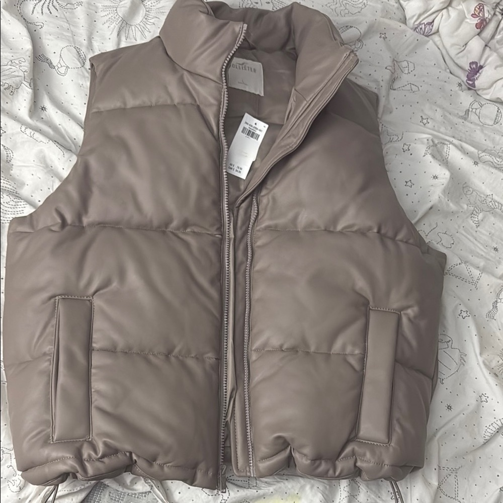 Taupe Puffer Vest